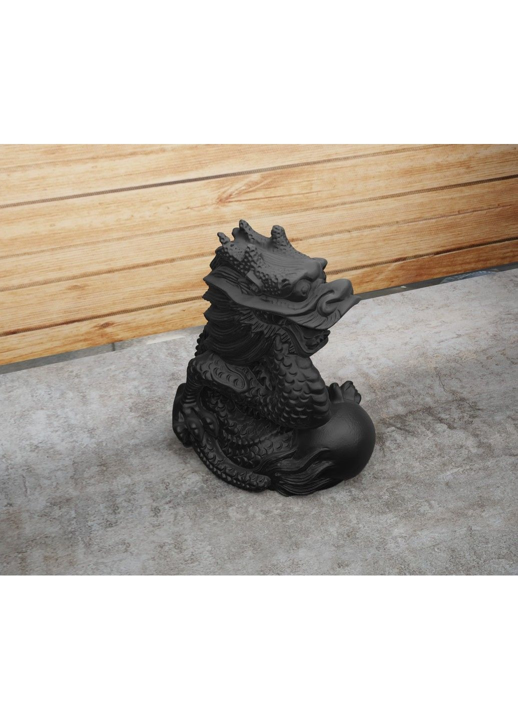 Статуетка дракона з кулею - яйцем. Символ 2024 року. Золотистий, 5 см ЗаСвіт (280940502)