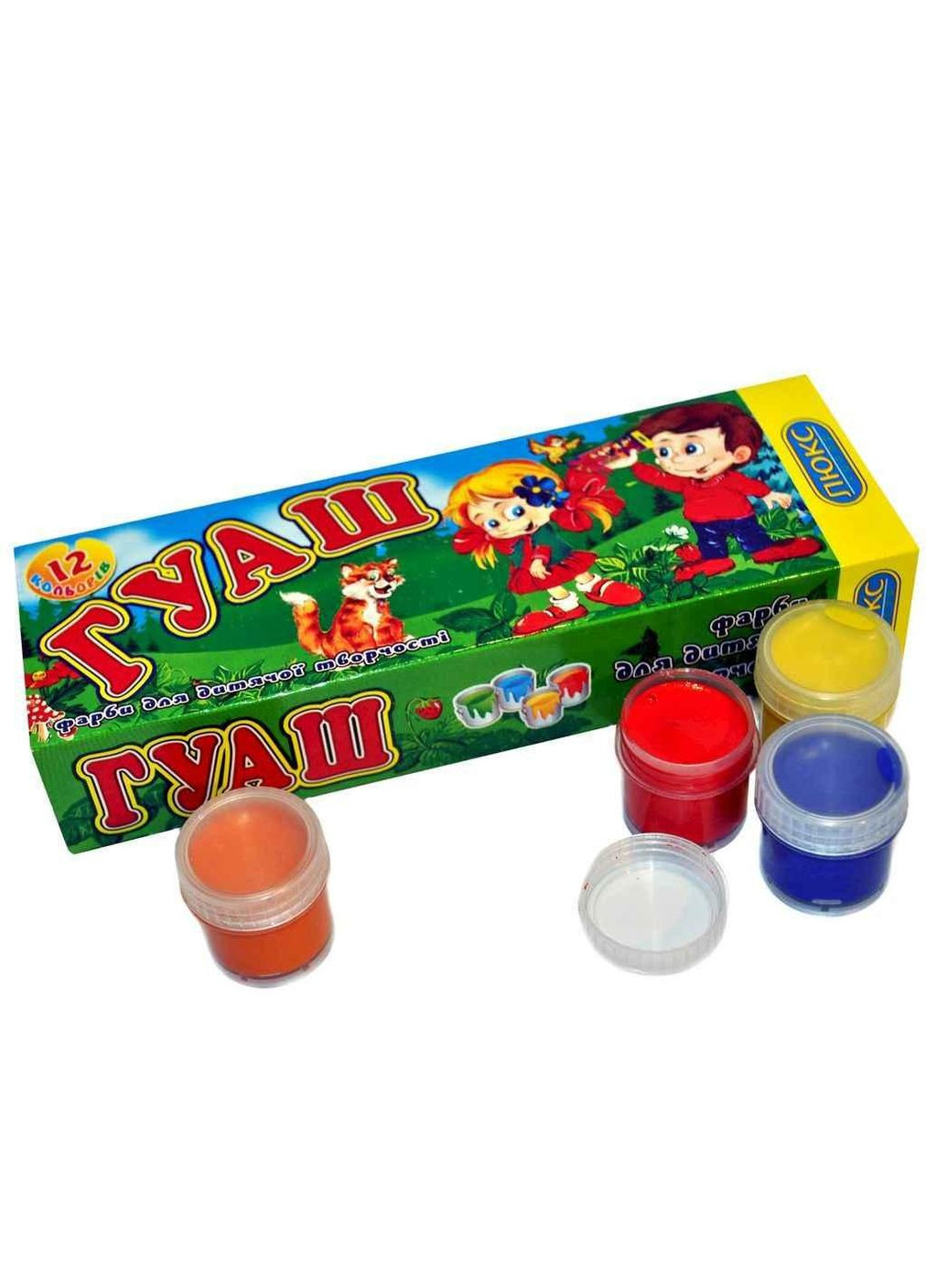 Краска гуашевая 12цв. арт.ФГ-16/12 ТМ Люкс Колор (322844715)