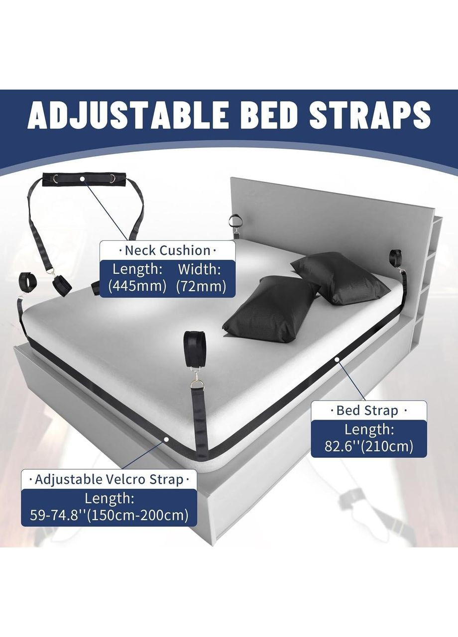БДСМ набор YEAHWOW Bed Restraint set Lockink (363970033)