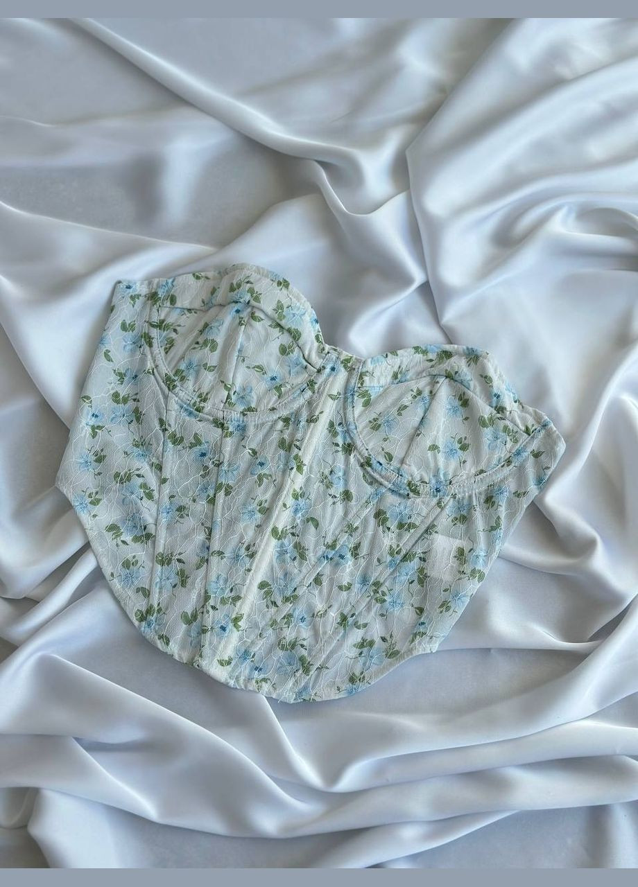 Ніжний бюстьє у квітковий принт No Brand (330105057)