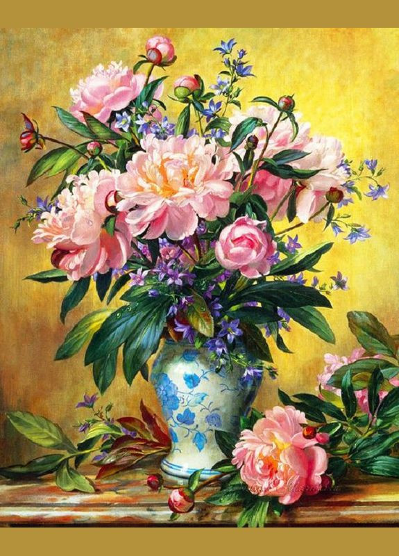 Набор алмазной вышивки "Букет прекрасных пионов". Художник Albert Williams Чарівний діамант (333710463)
