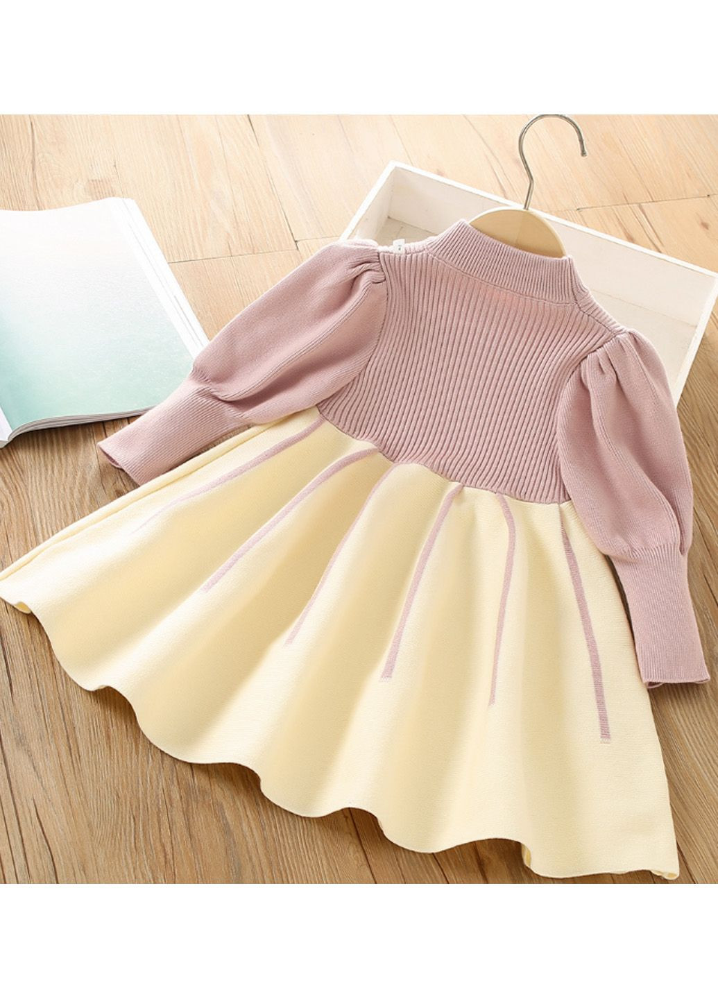 Пудрова тепла сукня No Brand (311671172)