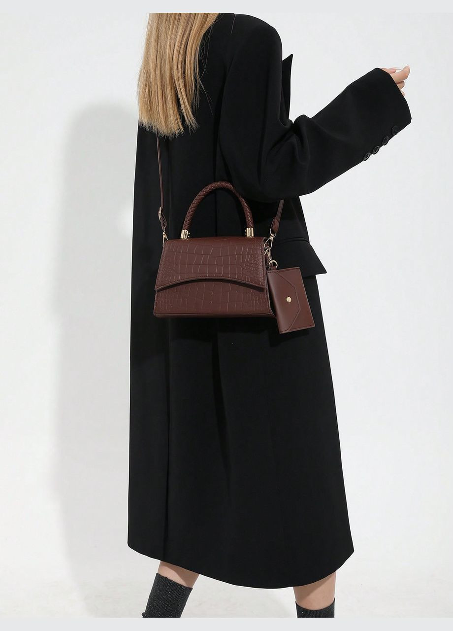 Жіноча сумка крос-боді 10494 рептилія No Brand (344446740)