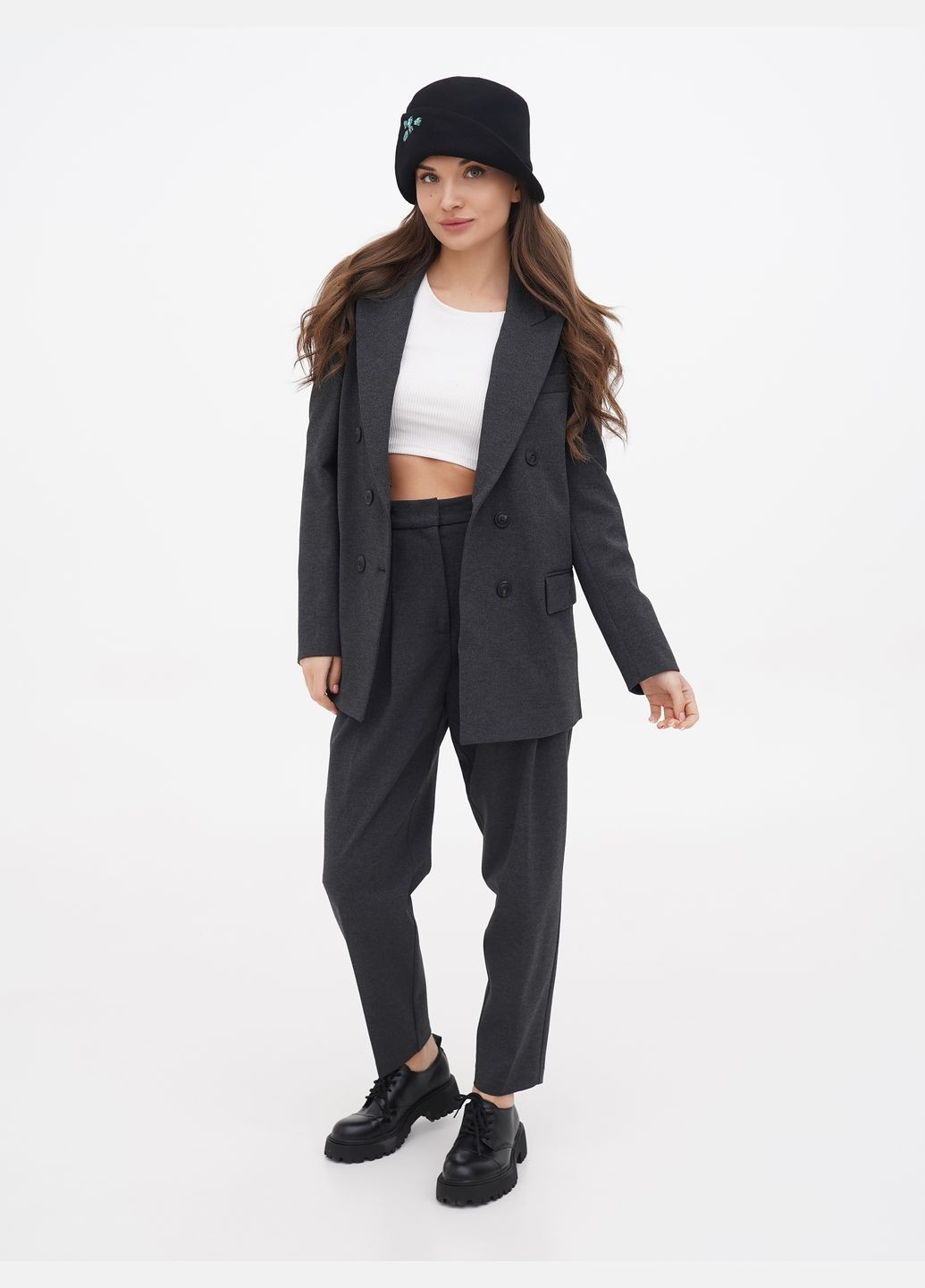 Жіночий капелюх, чорний, зі стразами — елегантний блиск для стильного образу VECONS Шляпка (319836279)