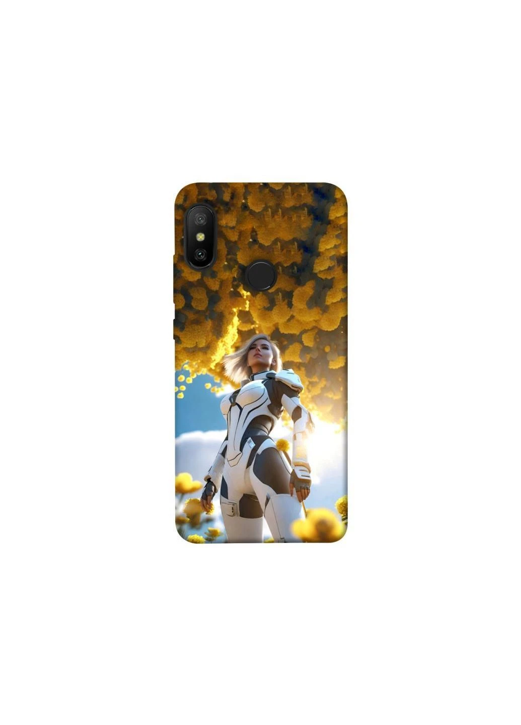 Чехол на Xiaomi Mi A2 Lite / Xiaomi Redmi 6 Pro Cyber space girl ver.3 Frontalka (375903825)