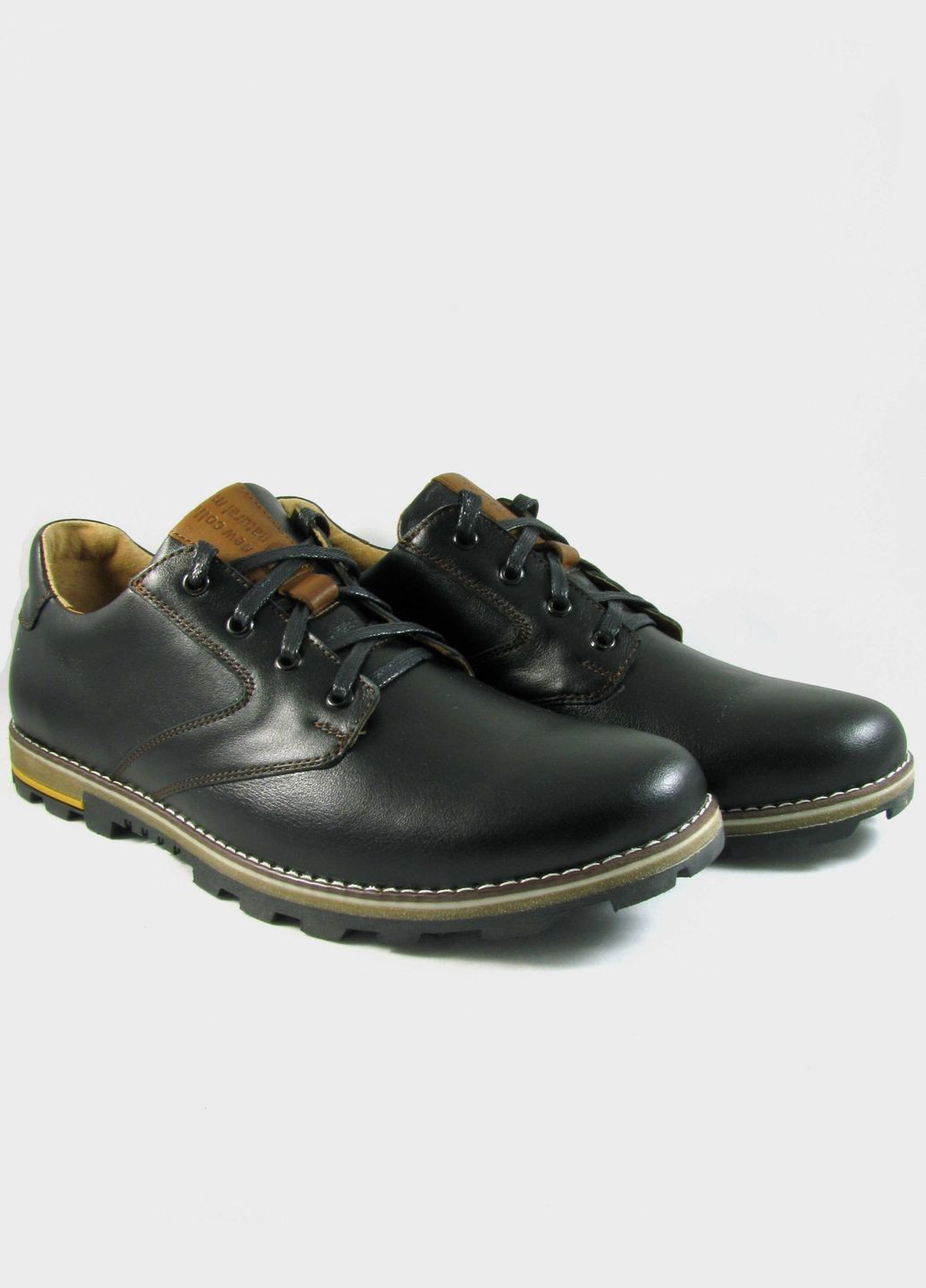 Чоловічі шкіряні туфлі Чорні (865) Bonis (336546895)