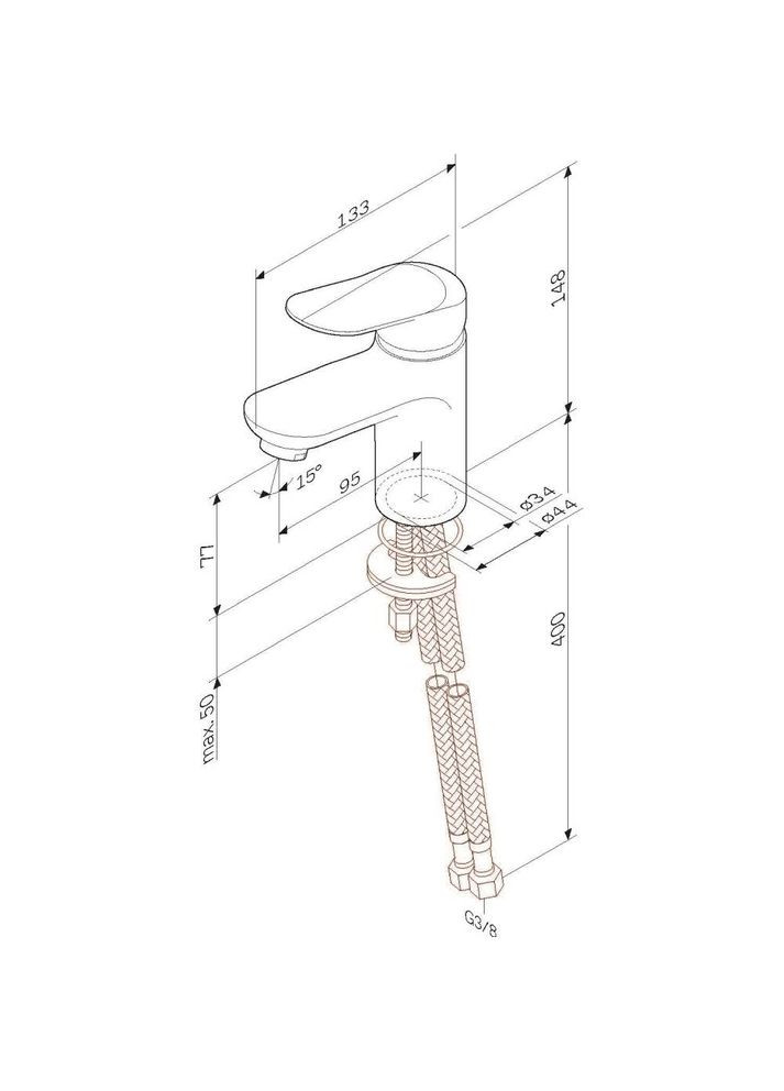 Смеситель Sunny F85C02100 AM.PM (370033591)