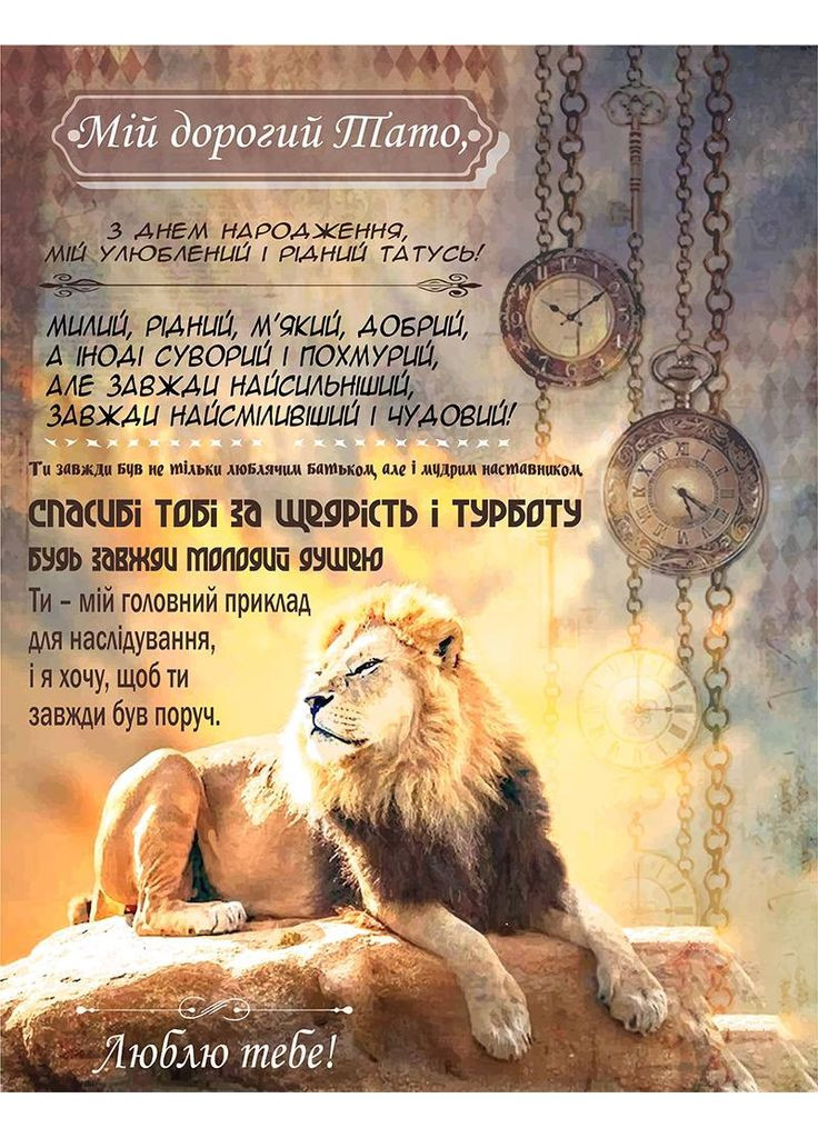 Плед 3D со своими пожеланиями "Могутний Лев" папе 11930 135х160 см FlexDress (368764164)