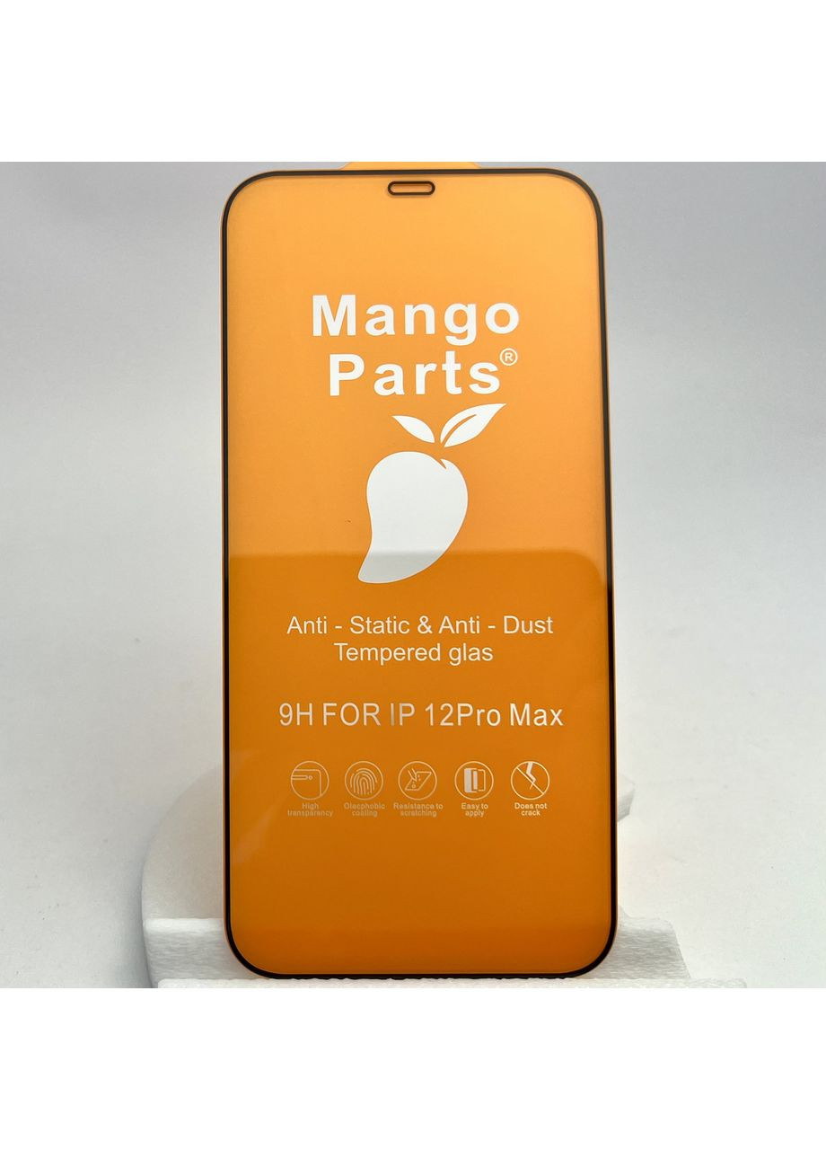 Захисне скло на айфон 12 про макс Antistatic 9H глянцеве для айфона 12 ПРО МАКС full glue No Brand (369137314)