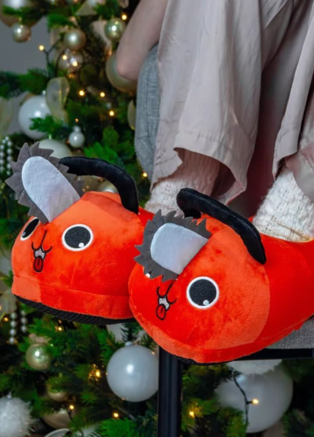 Домашние плюшевые тапочки Почита аниме Человек Бензопила унисекс My Kigu (369622901)