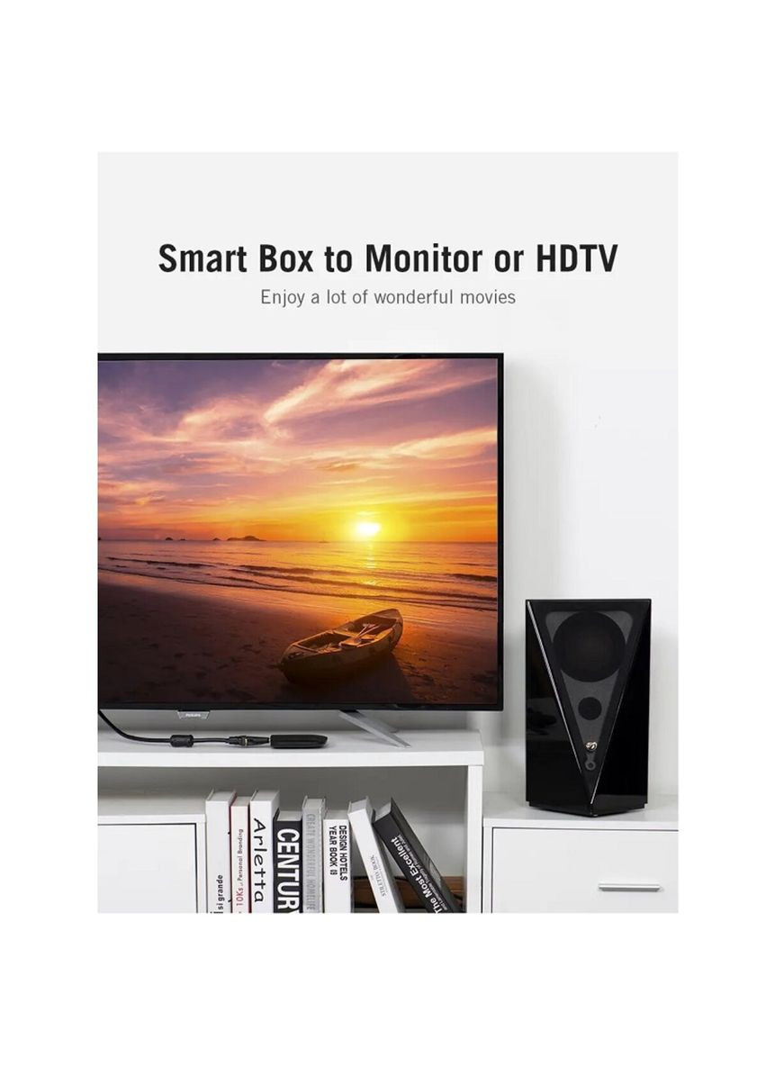 Перехідник HDMI to VGA Converter 1080P with 3.5MM Audio (AIDB0) Vention (300680086)