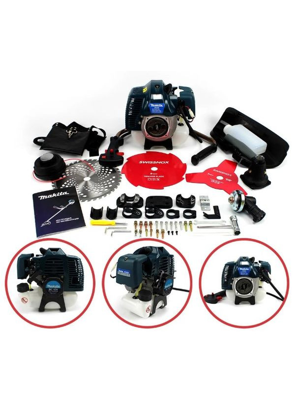 Тример мотокоса 5.2 кВт, 2х-тактний комплектація "ЕКО" бензиновий (1756374609) Makita BC 626 (330579017)