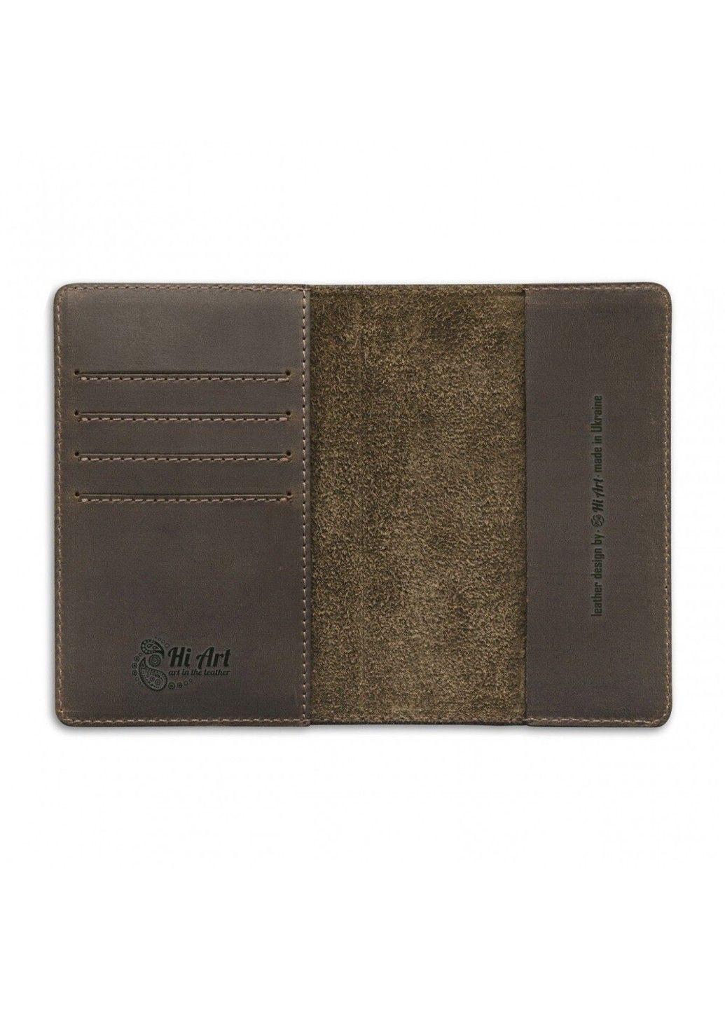 Обложка для паспорта из кожи HiArt PC-02 7 wonders of the world Красный Hi Art (368540767)