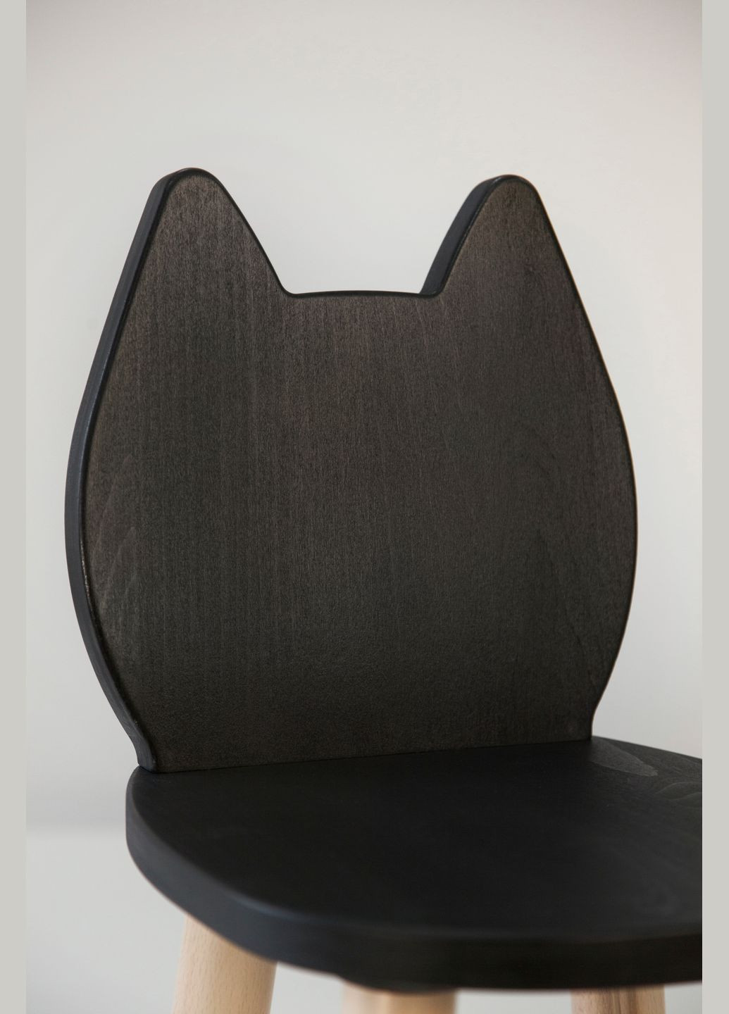 Дитячий столик і 2 стільчика Cat для дітей 4-7 років Чорний Tatoy (305847293)