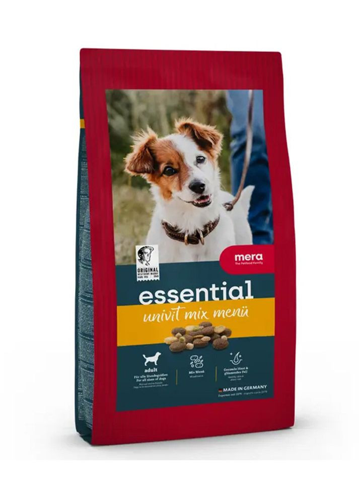 Сухий корм для собак із нормальним рівнем активності essential Univit (змішана крокета), 2 кг (*) Mera (304772666)