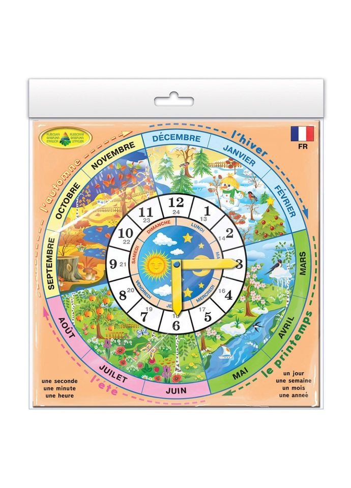 Детская развивающая игра "Часики" France 82838 на французком языке ЕНЕРГІЯ ПЛЮС (342329994)