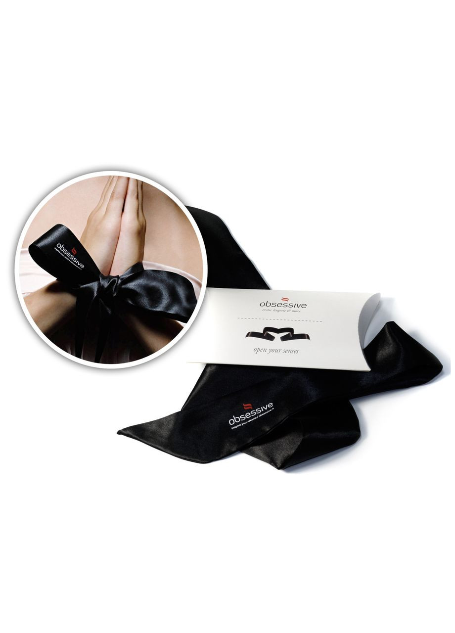 Пов'язка на очі або руки чорна "Opaska" (стрічка) Obsessive (302820478)