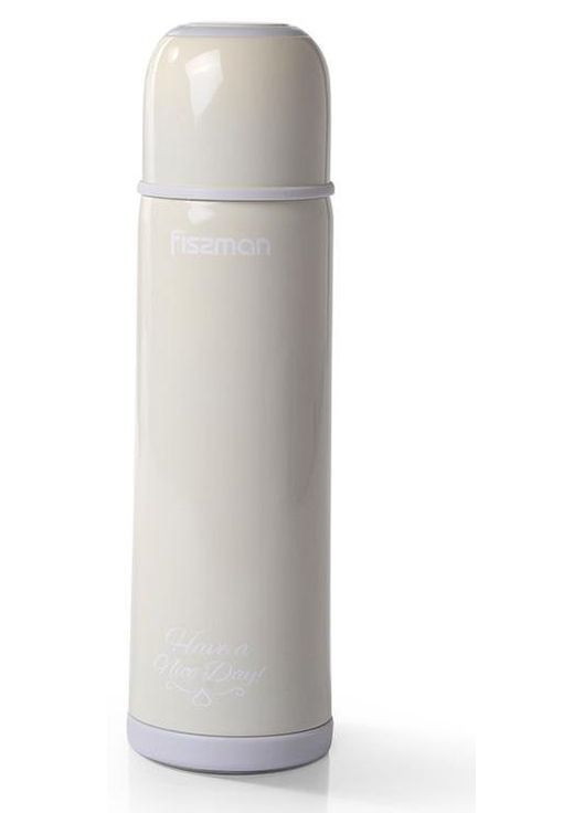 Термос 480мл із нержавіючої сталі для гарячих та холодних напоїв стильний термос з кришкою-чашкою Fissman (368980068)