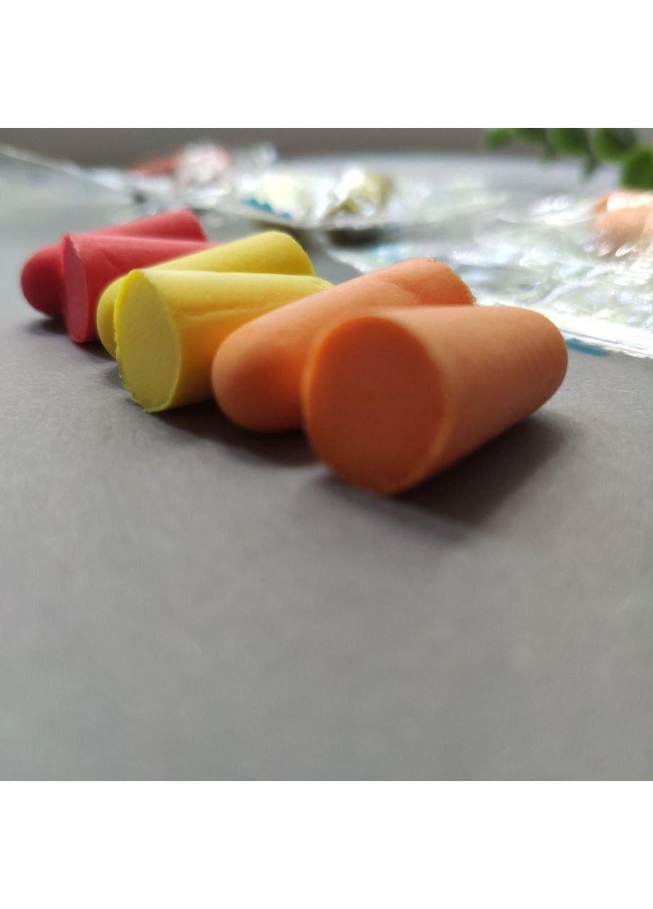 Беруши в индивидуальной упаковке 2шт/уп 2,5см No Brand (369394765)