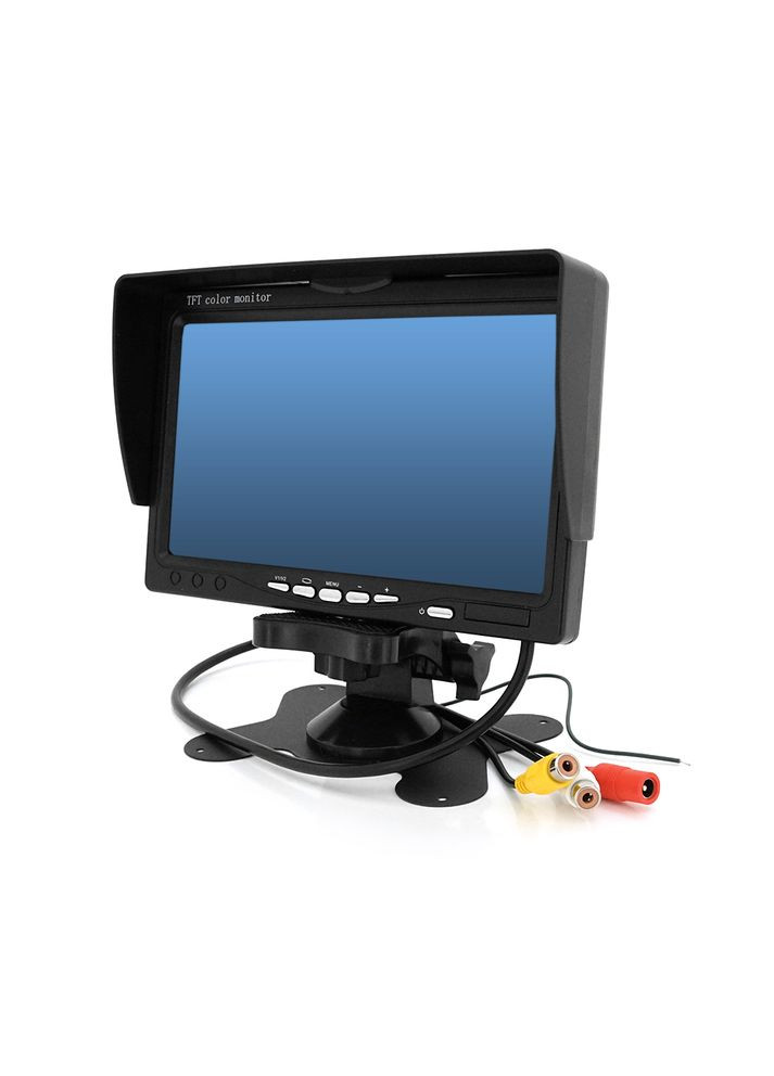 Автомобільний РК-монітор 7 дюймів з двома камерами для паркування та безпеки на дорозі. Voltronic (337996000)