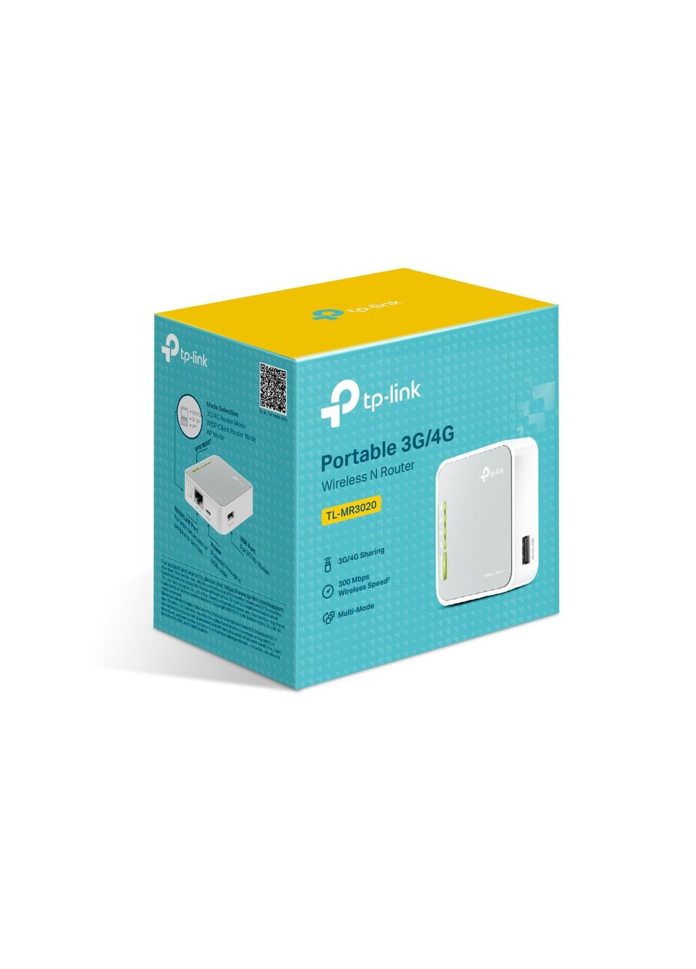 Роутер бездротовий — маршрутизавтор Wi-Fi TL-MR3020 зі слотом 3G і USB портативний TP-Link (316578729)