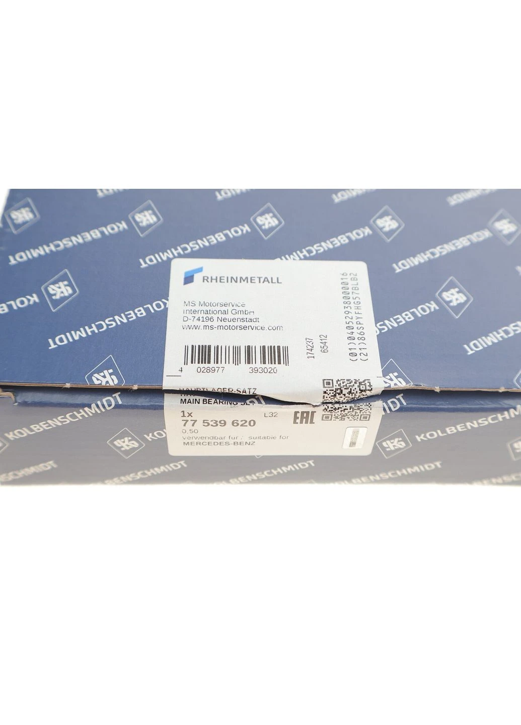Вкладиші корінні MB OM902/OM906/OM925/OM926 (+0.50) 77539620 UA63 No Brand (360488963)