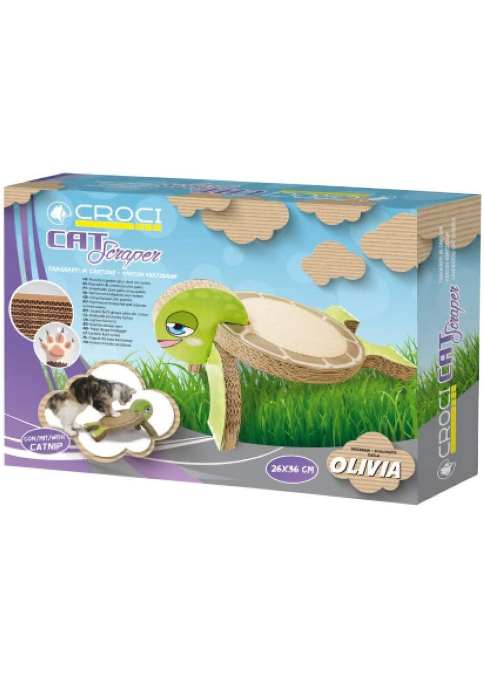 Кігтеточка черепаха Tortoise 26х36х20 см гофрокартон (8023222173316) Croci (332879412)