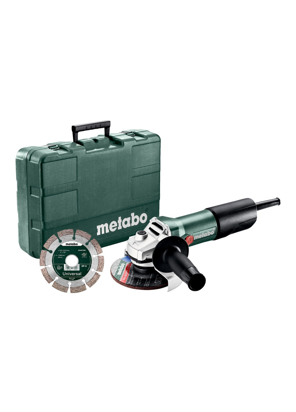 Кутова шліфувальна машина (болгарка) W 850-125 Set 603608510 (5517) Metabo (295032244)