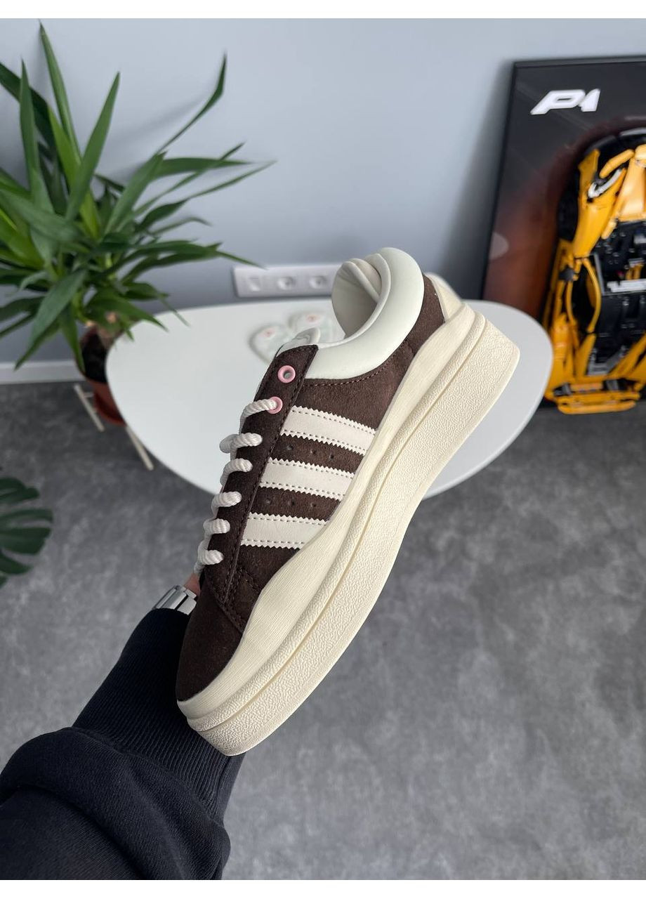 Кросівки жіночі Adidas Campus x Bad Bunny Brown Beige | Адідас Кампус Бед Банні коричневі No Brand коричневі демісезони (360755593)