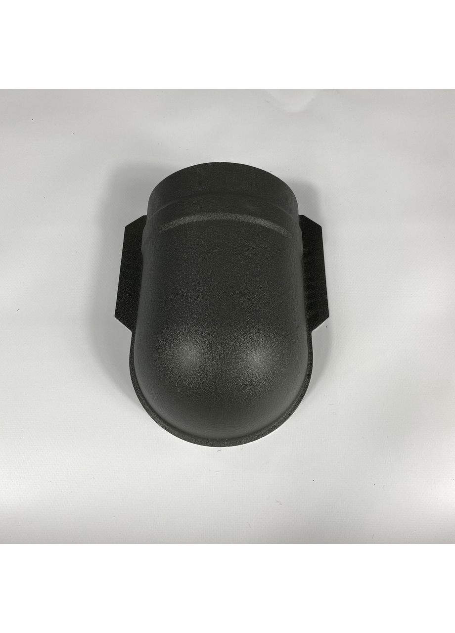 Заглушка кузнечика круглого полукруглого матовая малая полукруглая штампованная с 0,5мм Arcelor RAL 7024 Графитовый ArcelorMittal (364963433)