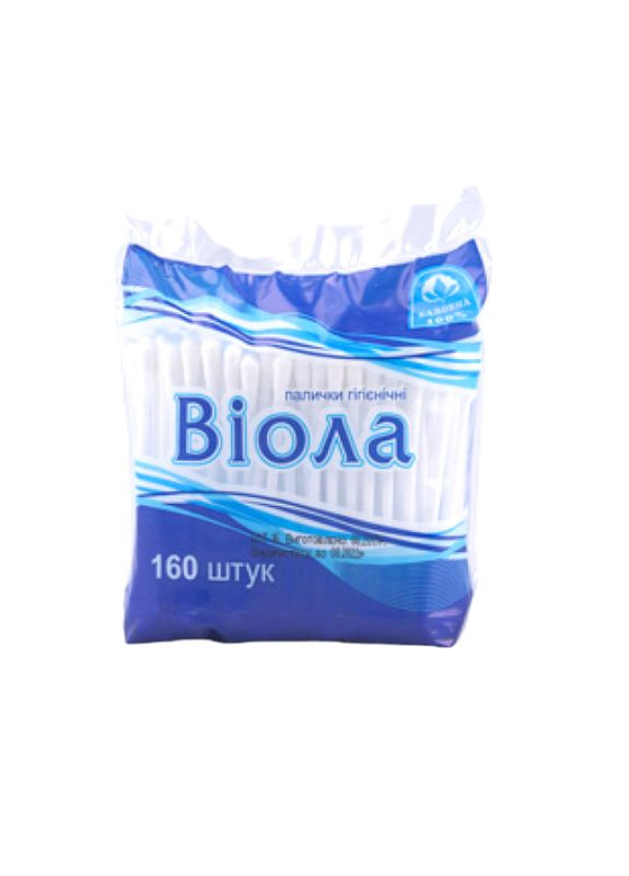 Палочки гигиенические полиэтиленовый пакет ( 160 шт.) Viola (340111116)