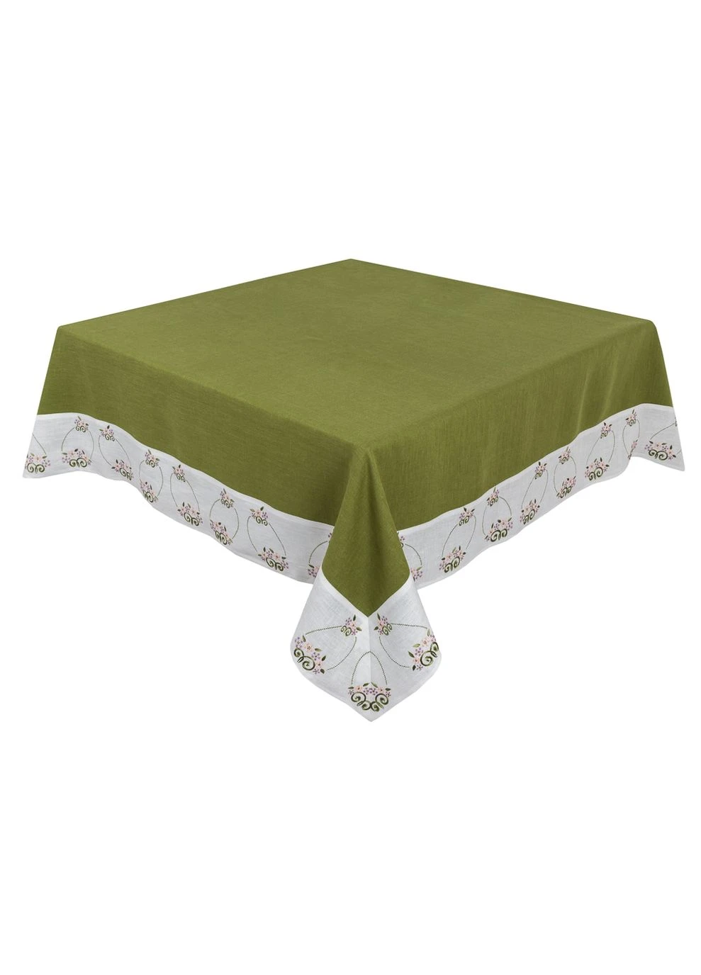 Скатерть вышитая пасхальная SKVV038A, 136x254, Прямоугольная, Пасхальный, Вышивка, 100% лен LiMaSo (390492610)