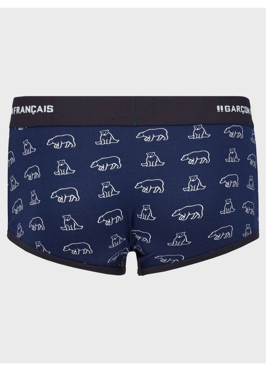Трусы боксеры Shorty18OUR Синий с принтом полярного медведя Garcon Francais (364124107)