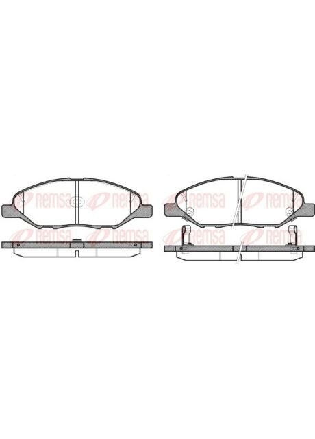 Колодка тормозов. диск. NISSAN TIIDA 1.5-1.8 07 – передн. (выр-во) 1293.02 Remsa (342412983)
