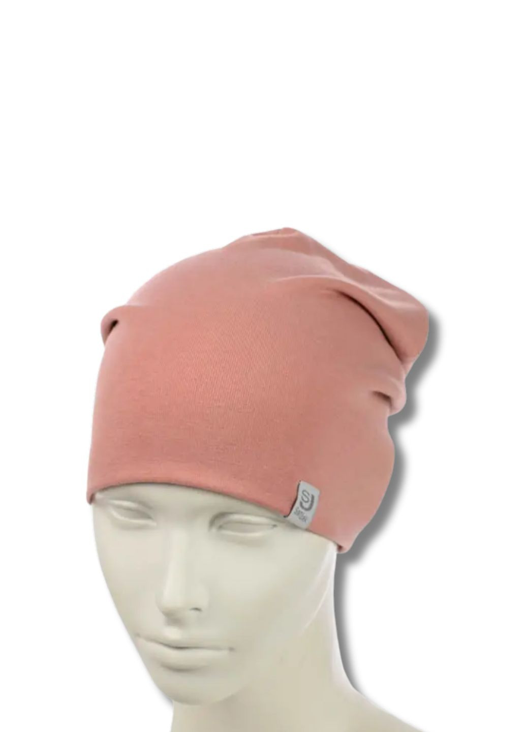 Демисезонная женская трикотажная шапка чулок - SanGek No Brand Шапка жіноча (353302256)