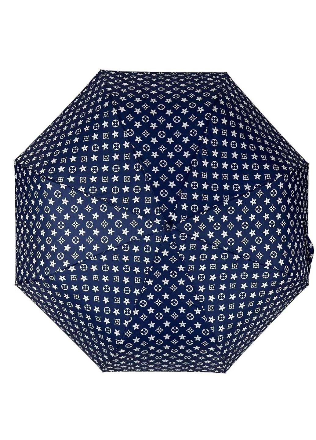 Женский зонт полуавтомат на 8 спиц с принтом Toprain (289977559)