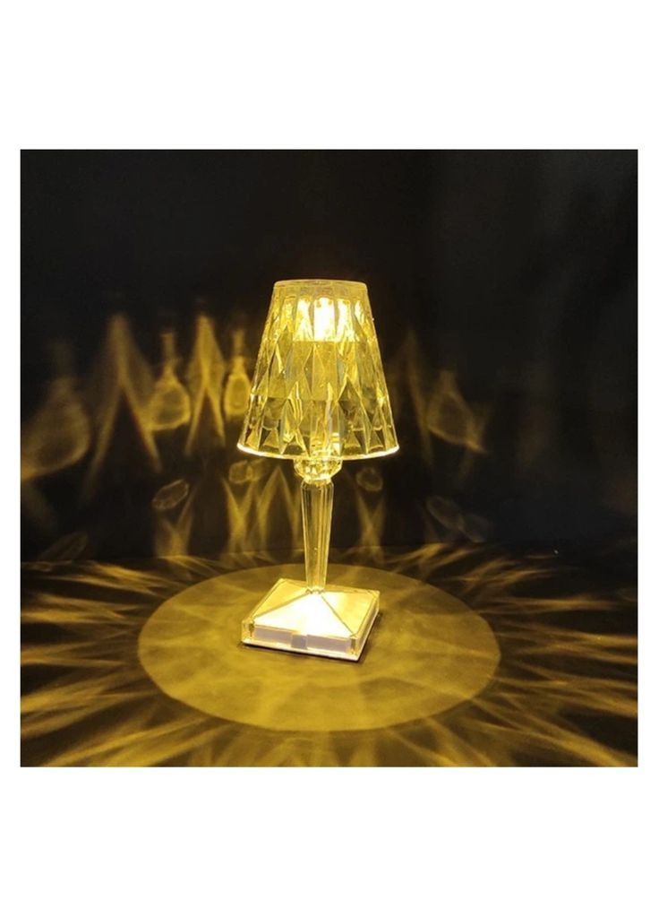 Настольная беспроводная хрустальная лампа No Brand (369959313)