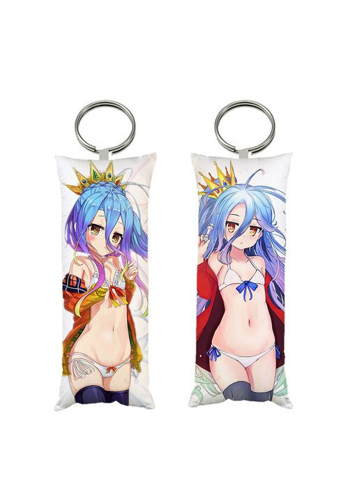 Брелок мини-дакимакура аниме Нет игры — нет жизни 4*10 см (br0229) No Brand (327006144)