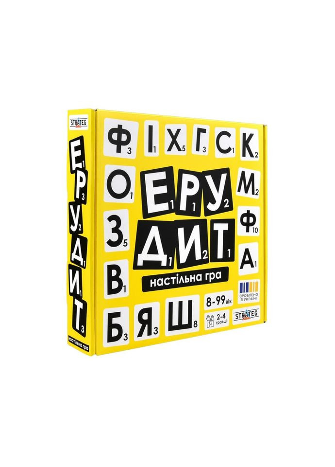 Настольная игра "Эрудит" 30619 на украинском языке Strateg (366023624)