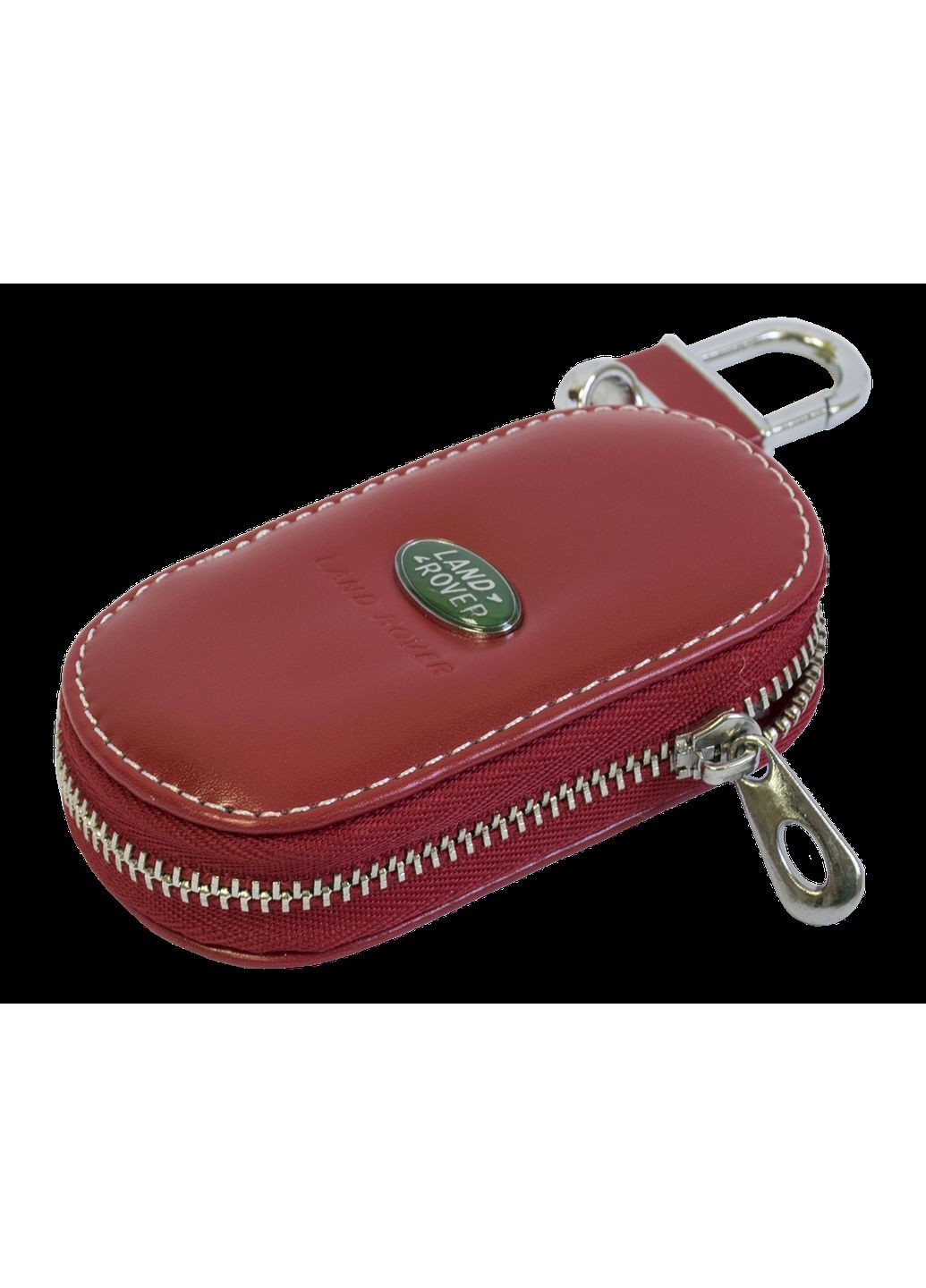 Ключниця, шкіряна автоключниця з логотипом ЛЕНД РОВЕР (червона 15015) Land Rover (360949139)