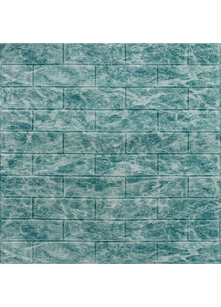 Декоративна 3D панель самоклейка 700х770х5мм Глибоке море (цегла) (067) SW-00000170 No Brand (357118912)