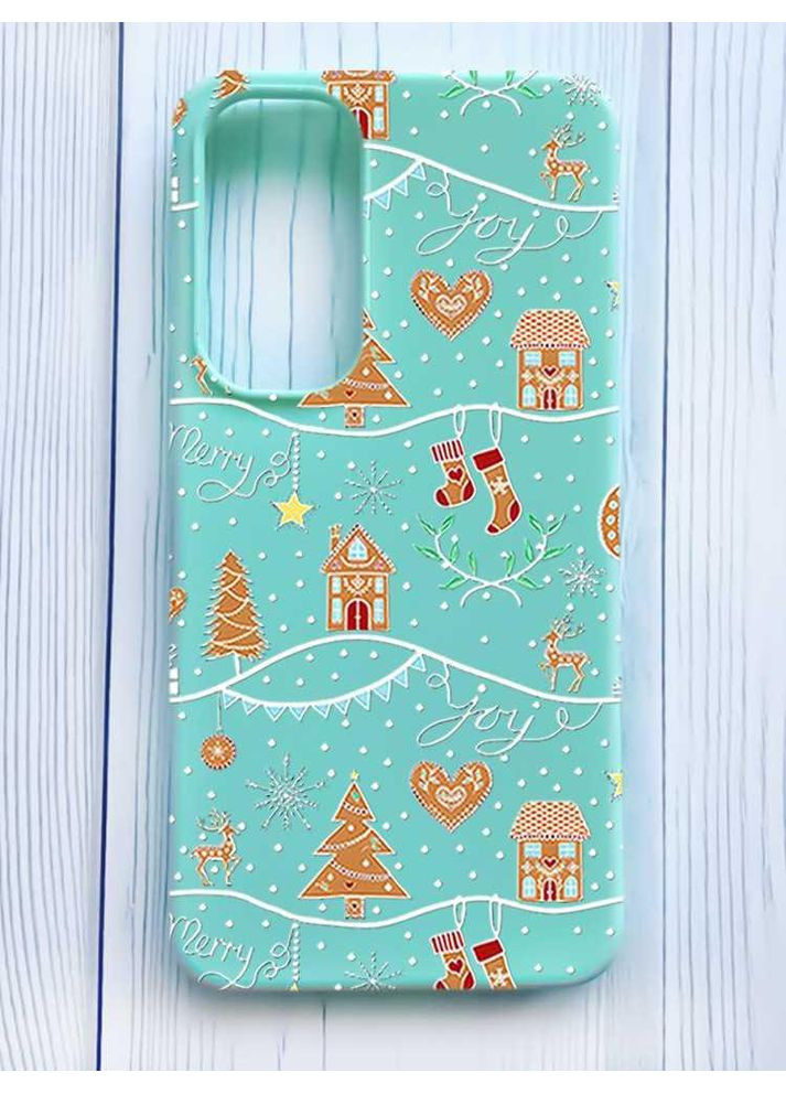 Матовый чехол на Samsung Galaxy A35 (A356) Фон Рождество (принт 201) Creative (362962566)