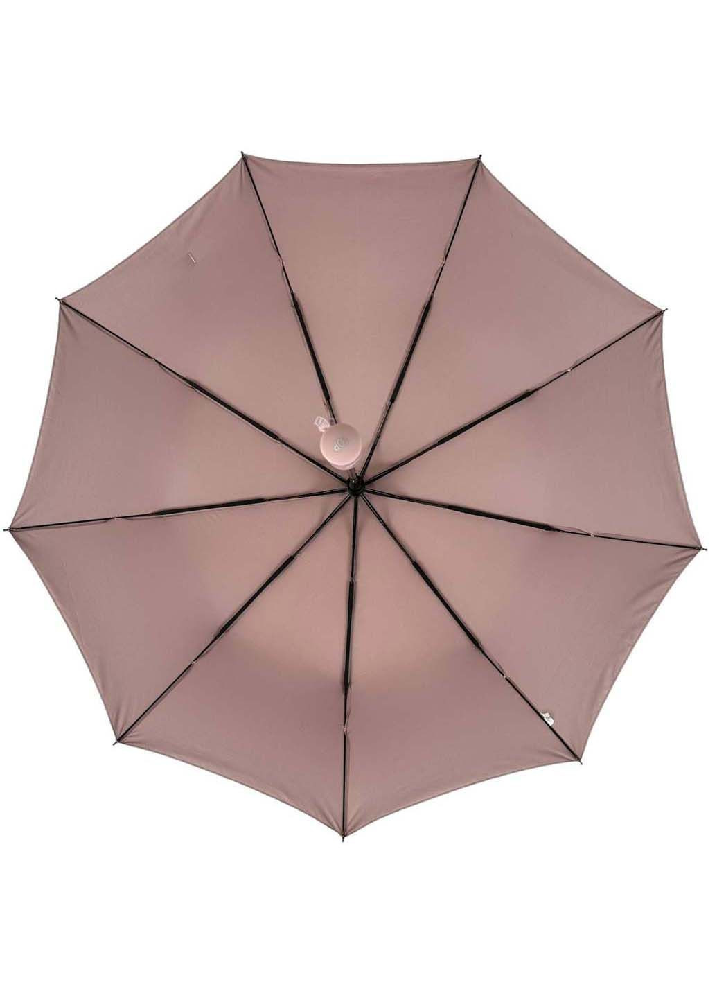 Женский однотонный зонт полуавтомат на 9 спиц Toprain (289977512)