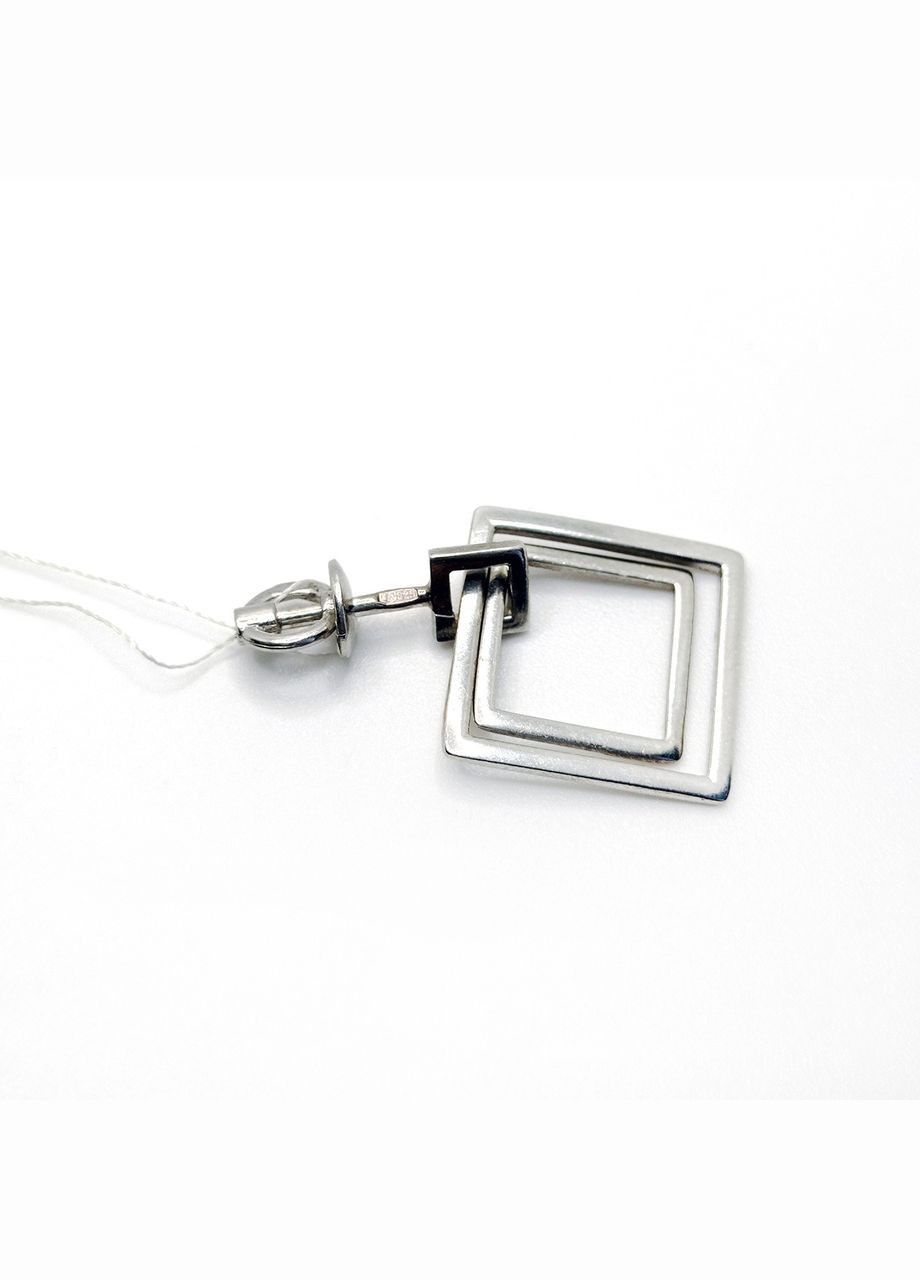 Серьги винтики серебро 925° 3,50г. квадраты (913-2067Р) Астор 913-2067р (328939641)