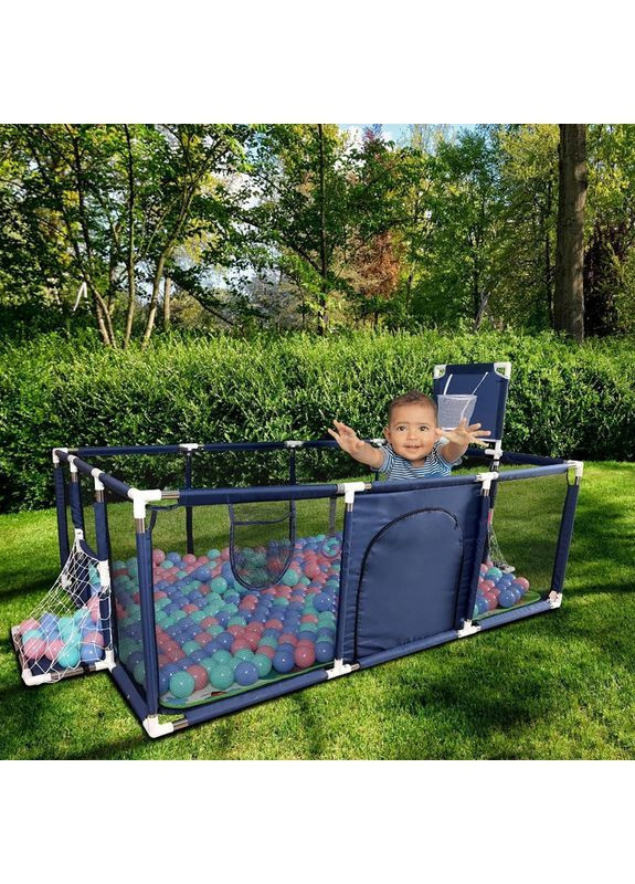 Детский манеж синий 180×120см Diego (370873525)