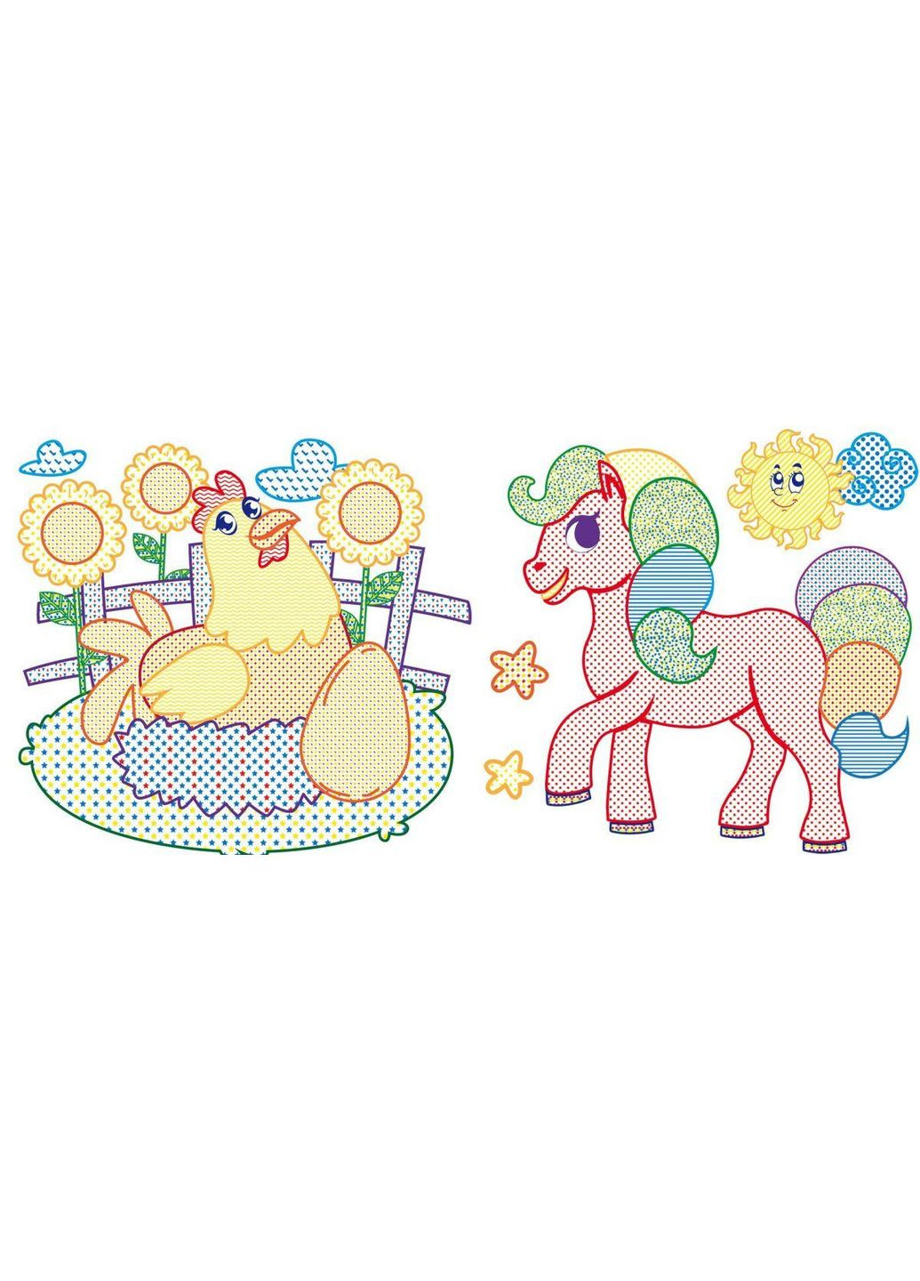 Водні розмальовки із кольоровим контуром "Домашні тварини" (укр) Crystal Book (F00023299) No Brand (362428277)