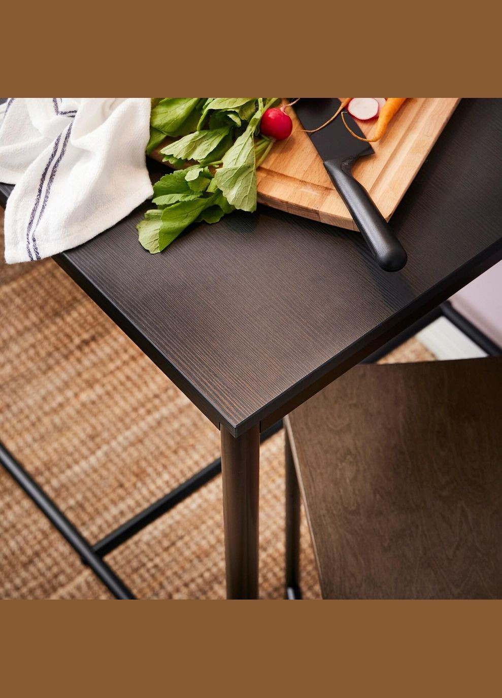 Барний стіл і 2 табурета ІКЕА SANDSBERG / SANDSBERG 67х67 см (s39420420) IKEA (278408296)
