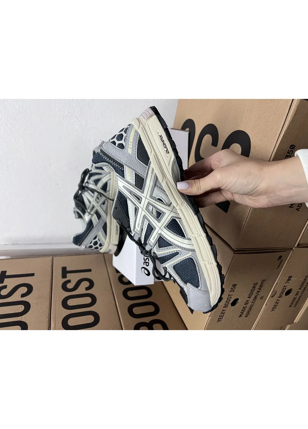 Серые демисезонные кроссовки мужские asics gel-kahana 8 blue grey асикс гель кахано No Brand