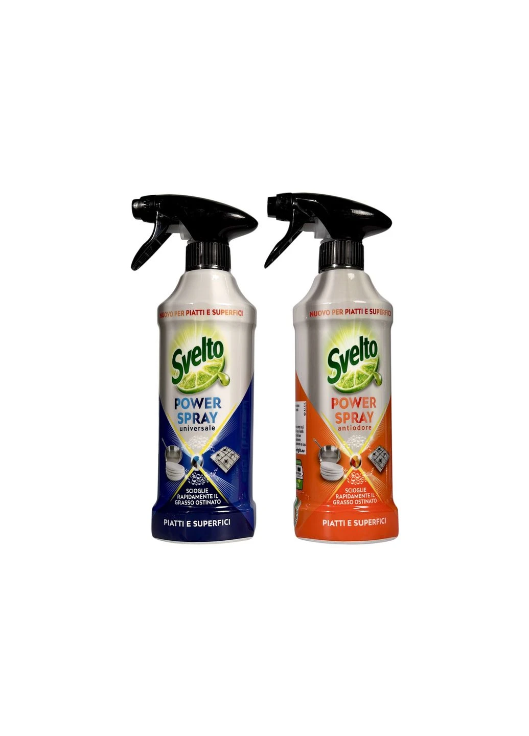 Засіб для миття посуду та поверхонь Power Spray Antiodore лайм 435 мл Svelto (378185360)