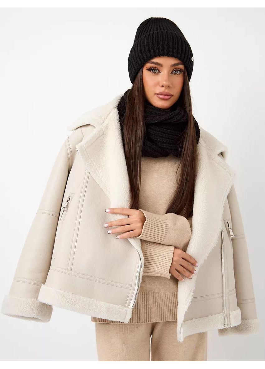 Женский зимний комплект шапка + хомут - Сандра No Brand Жіночий зимовий комплект (362185464)